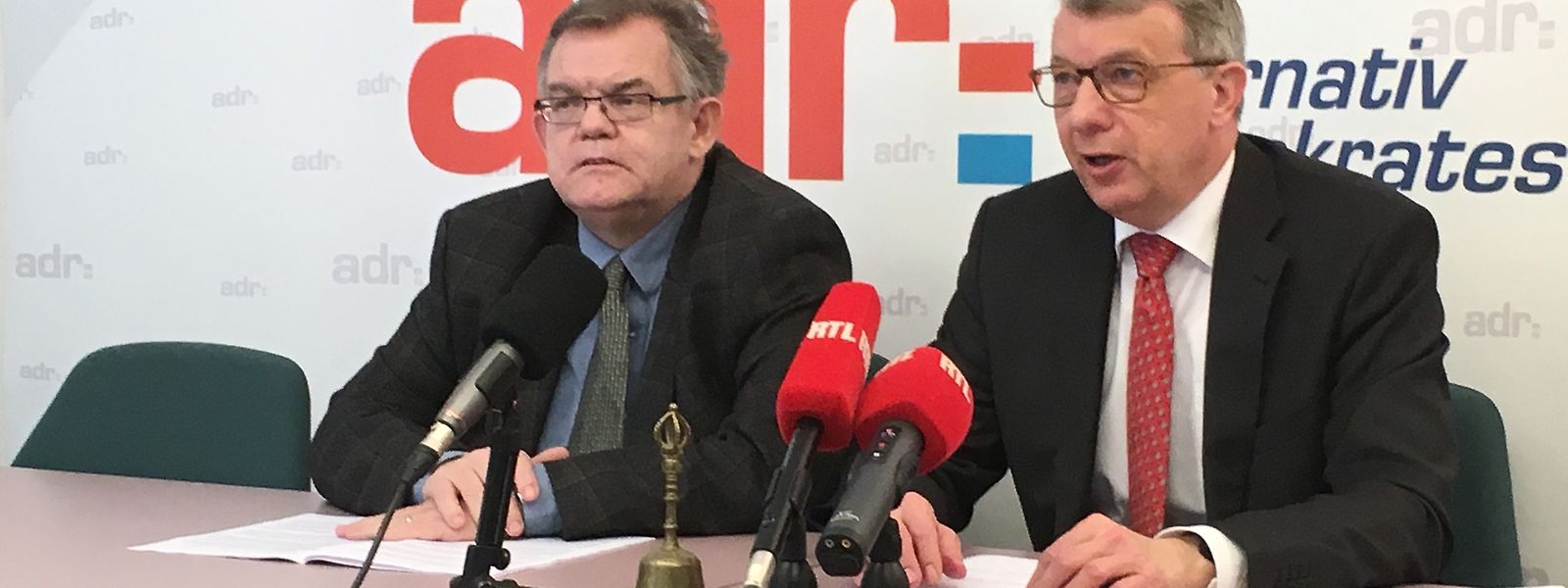 Fernand Kartheiser (rechts) trat am Freitag erstmals gemeinsam mit dem neuen ADR-Mitglied Lucien Welter auf. 