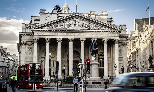 The Bank of England located in London