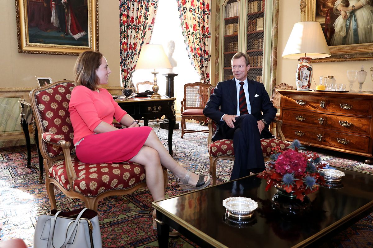 Corinne Cahen (DP) am Montagmorgen beim Großherzog.