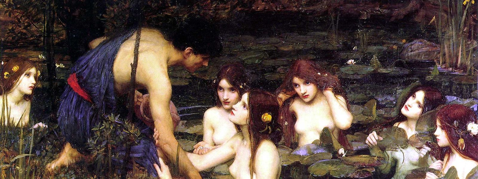 Die Nymphen sind der Tod des jungen Mannes - eine Darstellung, die Kuratorin Clare Gannaway "herausfordern" will.