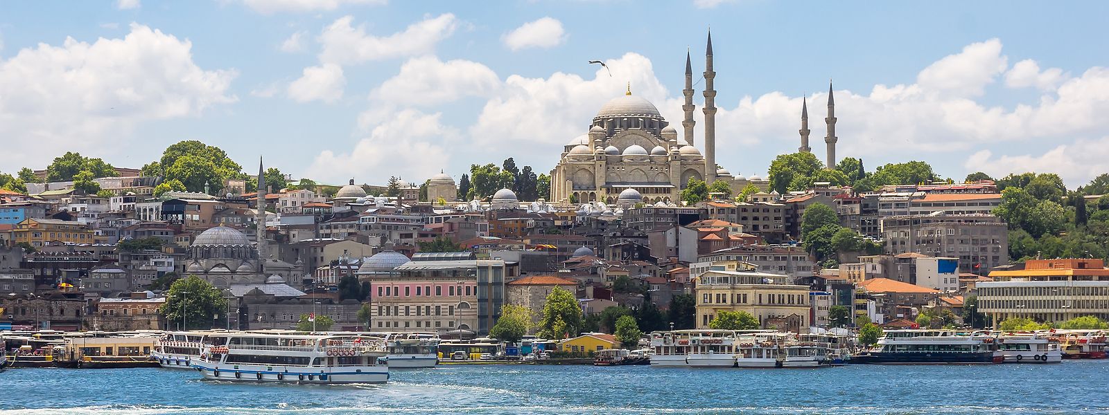 Blick auf die Altstadt der Metropole am Bosporus.
