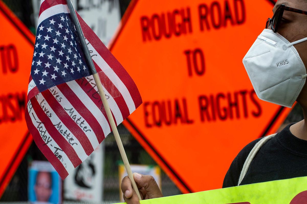 Proteste in der Nähe des Weißen Hauses in Washington. 