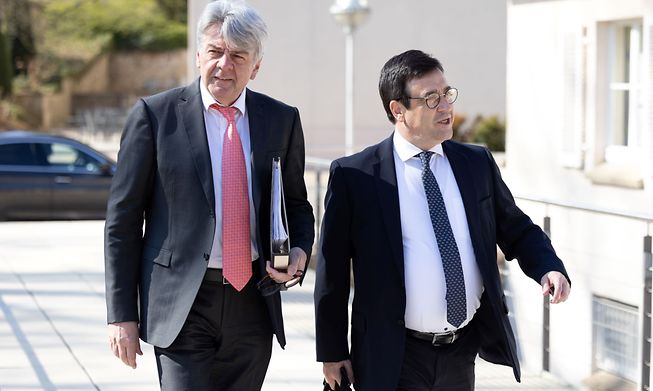 CGFP president Romain Wolff (left) and general secretary Steve Heiliger