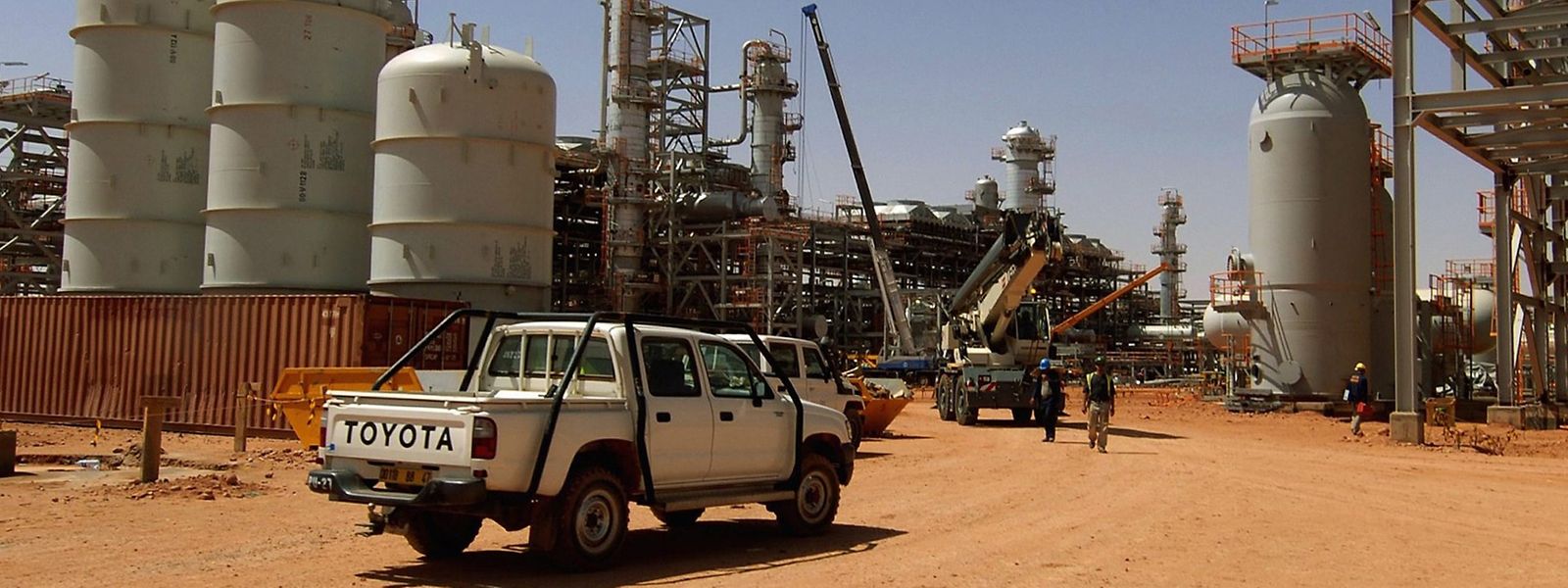 Ein Gasfeld in Algerien. Das Land ist der zehntgrößte Gasförderer und verfügt über die drittgrößten Vorkommen.