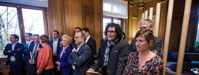 Andreas Wagner et Janina Stroetgen attendant le 10 novembre le verdict du jury européen.