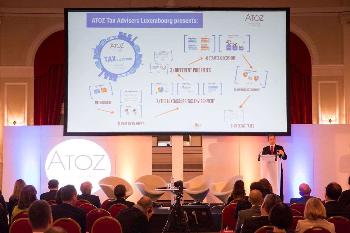 Im hauptstädtischen Cercle stellte Atoz die Ergebnisse seiner Umfrage zur Steuerreform vor.
