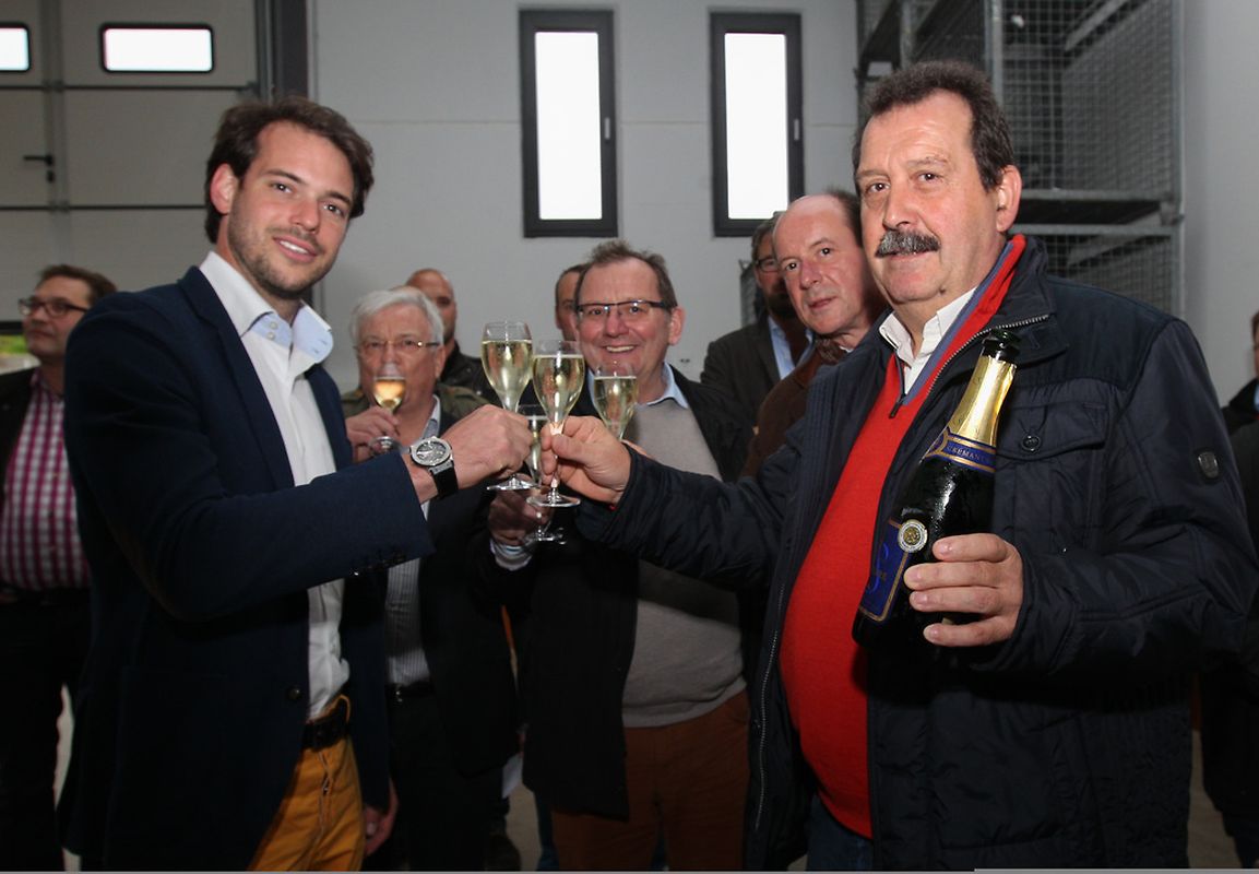 Natürlich gab es auch einen Wein zu kosten.