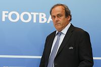 (FILES) In this file photo taken on August 28, 2015 UEFA chief Michel Platini arrives for a UEFA press conference after the draw for the UEFA Europa League football group stage 2015/16 in Monaco. - Ex-UEFA chief Michel Platini was arrested on June 18, 2019 in connection with a probe into the awarding of the 2022 World Cup to Qatar, a source close to the investigation said. (Photo by Valery HACHE / AFP)