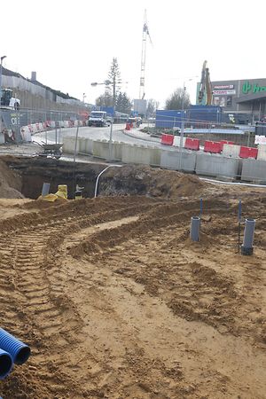 Lokales , Tram , Bauarbeiten am Tunnel Rond-Point Gluck , Bilder zur Konferenz am Montag , rue des Scillas , Rangwee , Kontaktperson Marc Schilling , Foto: Anouk Antony/Luxemburger Wort