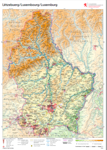 karte luxemburg Kostenlose Landkarte: Luxemburg kennenlernen