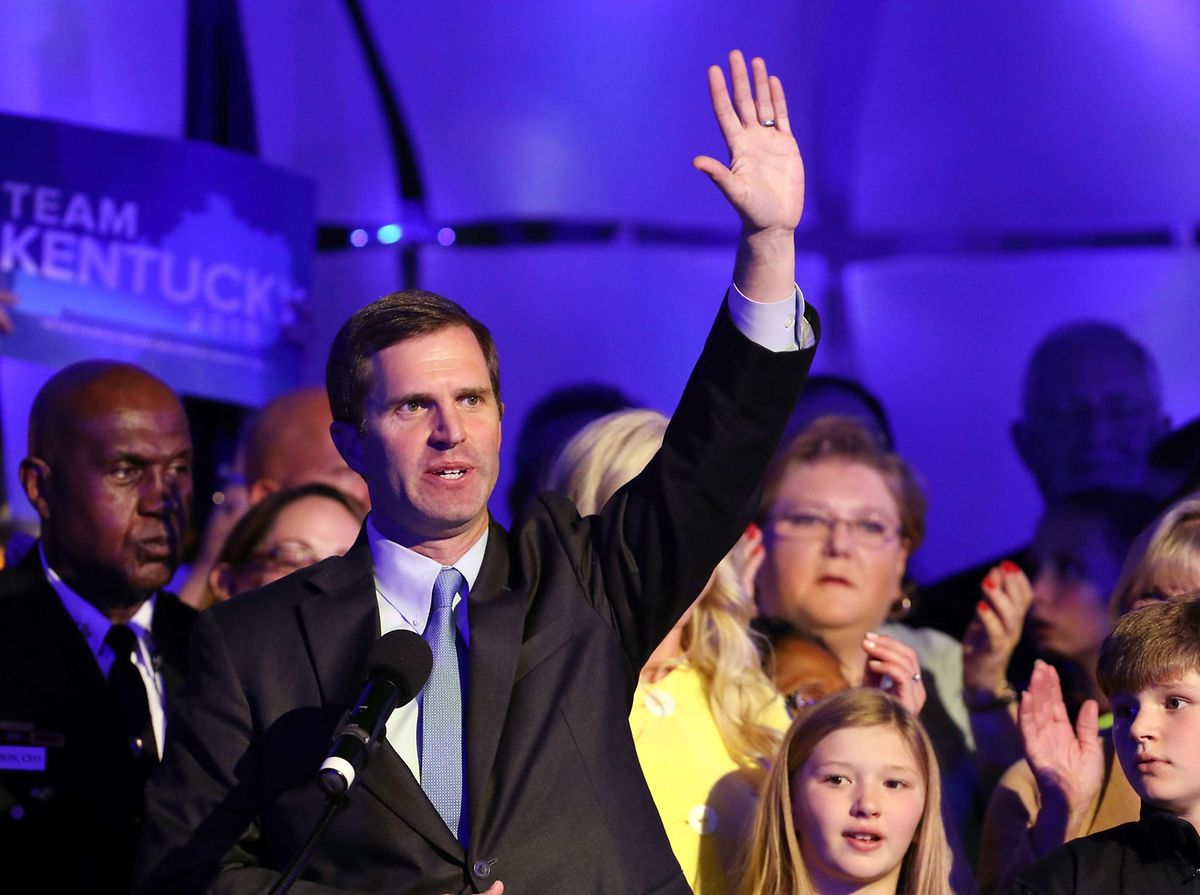 Der Demokrat Andy Beshear erklärte sich zum Wahlsieger in Kentucky. 