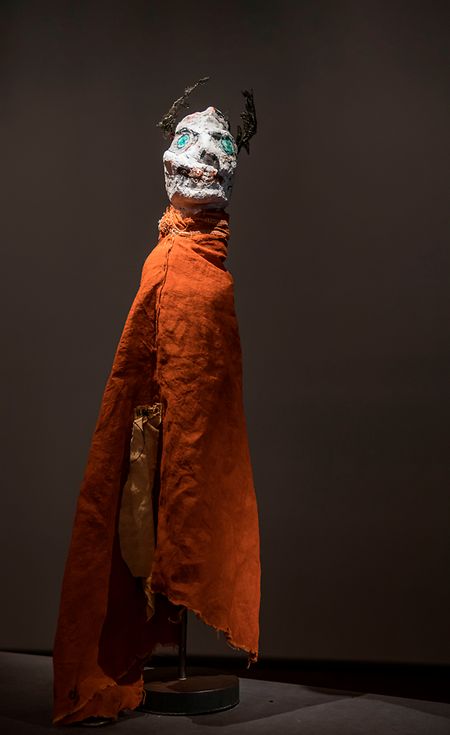One of the Paul Klee puppets that will be used in "Zeugen" on Saturday evening