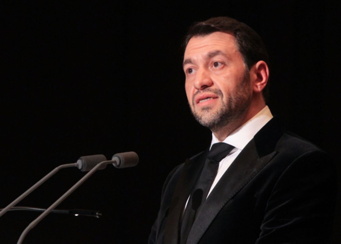 Feierliche Gedenkzeremonie in der Philharmonie für die Holocaust-Opfer.