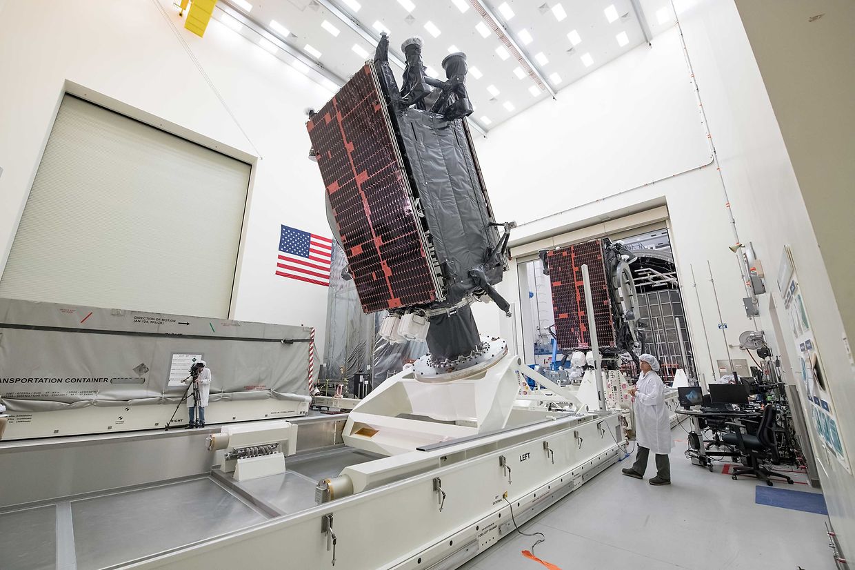 Here's what the two satellites that will be sent up on Tuesday look like.