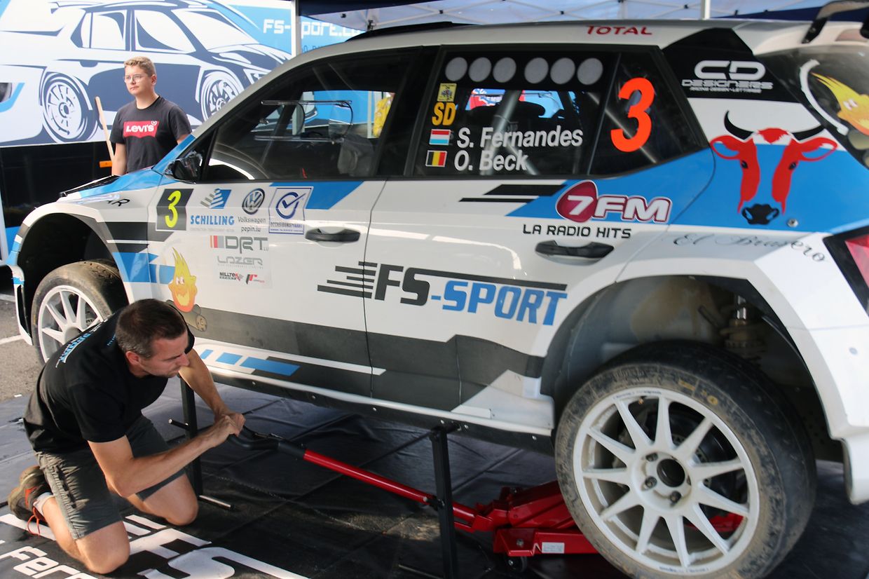 Muito trabalho para a prepação do Rali do Luxemburgo.