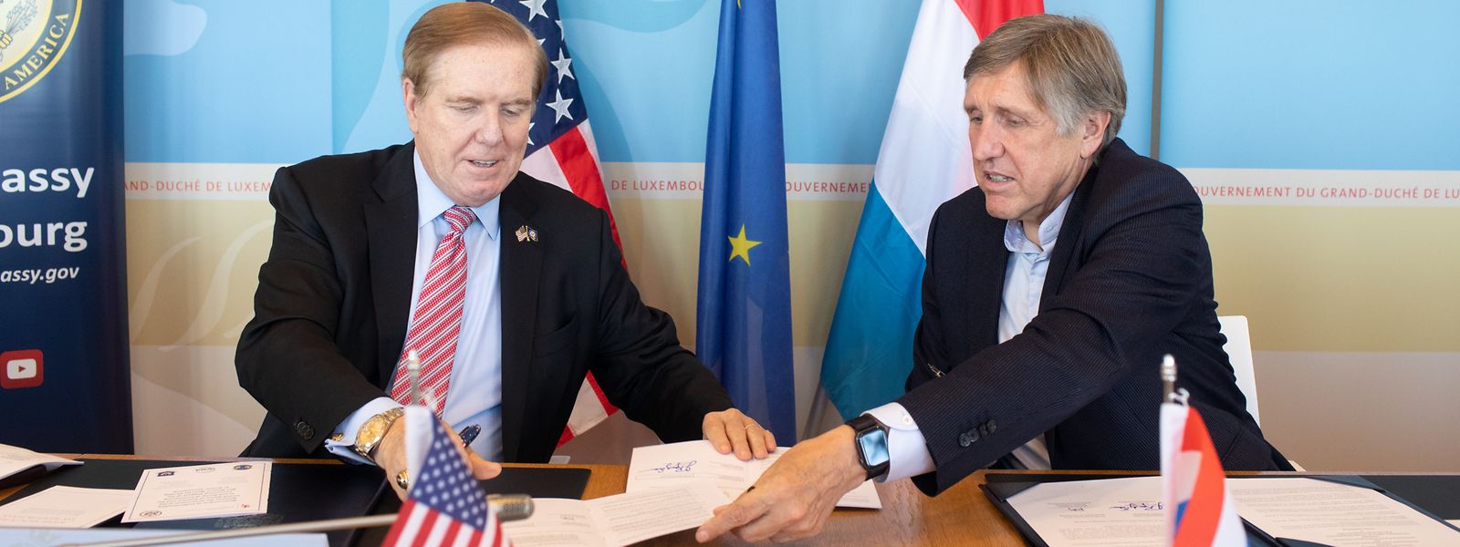 L'ambassadeur américain et le ministre de la Défense partagent la même volonté de développement du site de Sanem.
