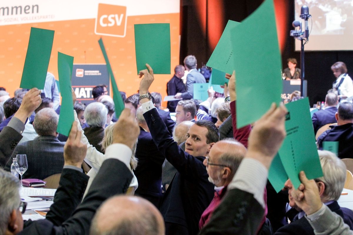Der Vorschlag des CSV-Abgeordneten Serge Wilmes zur Ernennung des künftigen CSV-Spitzenkandidaten bei den Landeswahlen wurde abgelehnt. 57 Delegierten unterstützten die Idee, alle Mitglieder darüber abstimmen zu lassen. 146 waren dagegen.