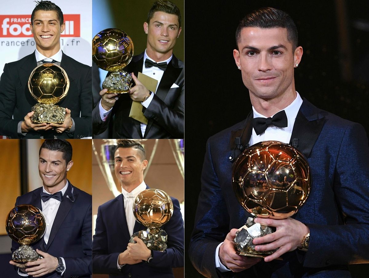 France Football Cristiano Ronaldo conquista Bola de Ouro pela quinta vez