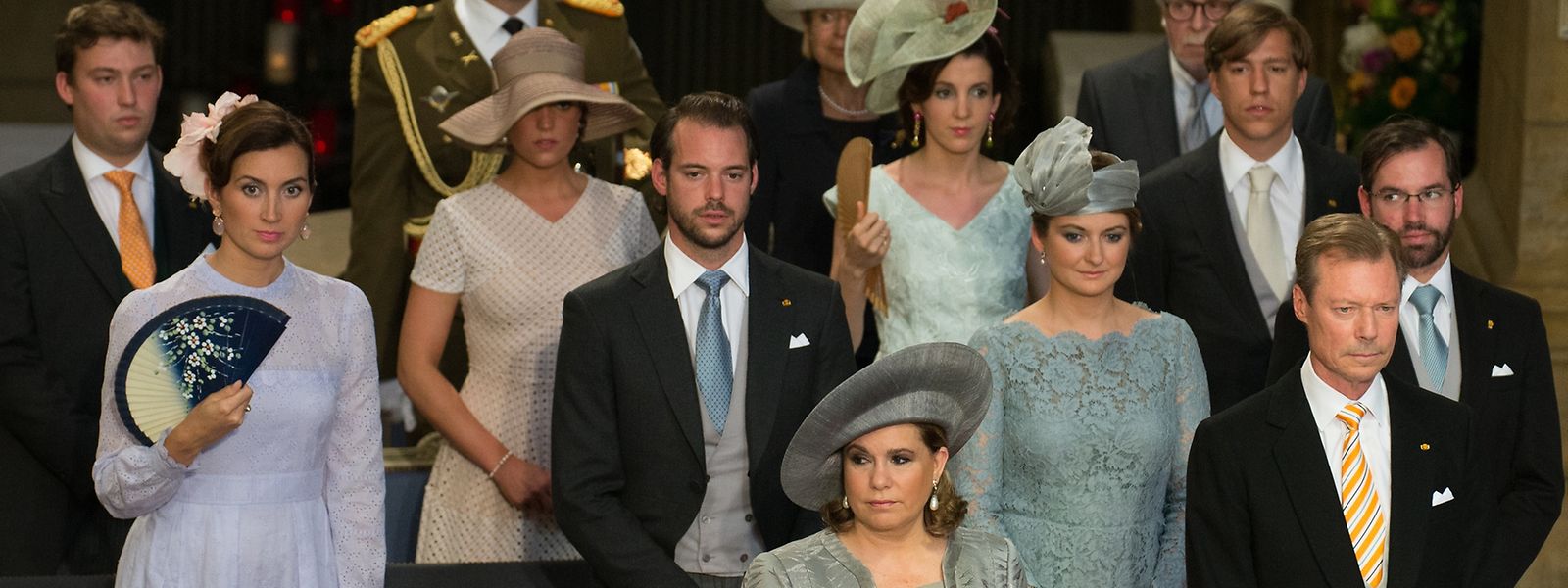 Die großherzogliche Familie während der kirchlichen Feier. 