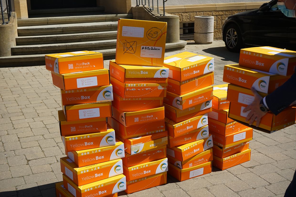 Rund 400 Yelloboxen wurden gesammelt. 