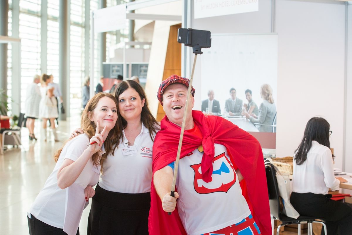 Ein Selfie mit Superjhemp.