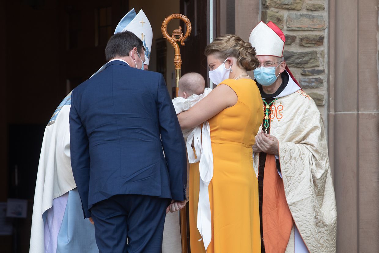 Charles no dia do batizado, a 19 de setembro de 2020.