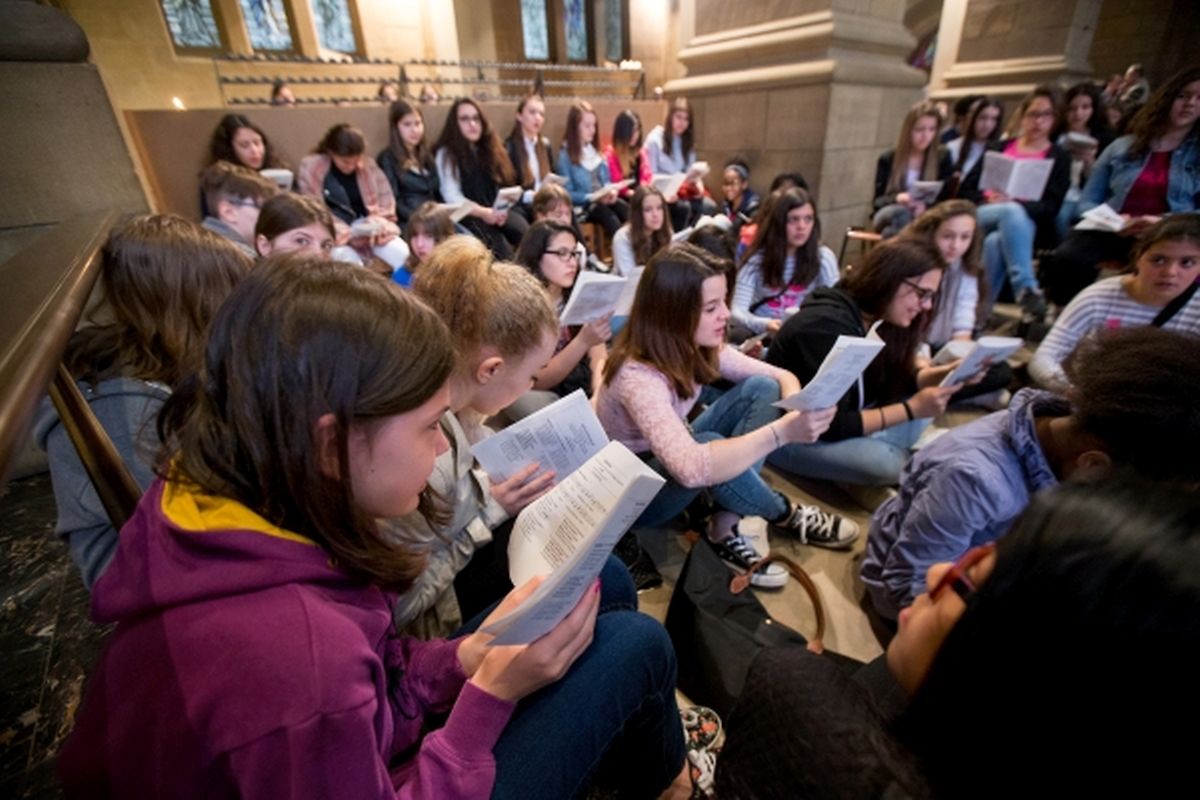 Messe für die Schwestern der christlichen Lehre und die Schule in Luxemburg-Fieldgen