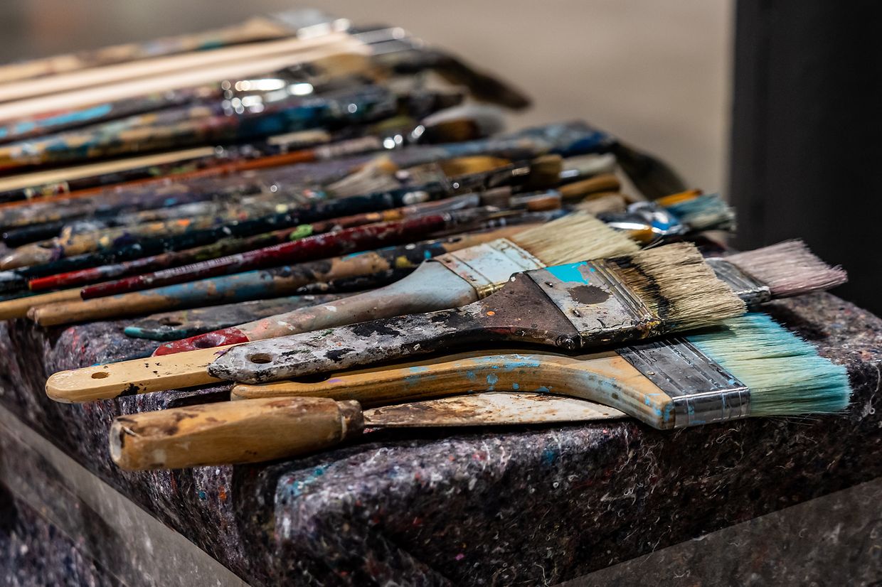 Action Painting Marco Weiten - espace H2O - Differdange -  - 24/09/2020 - photo: claude piscitelli