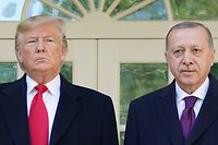 Wenn "sehr gute Freunde" sich treffen: Donald Trump (l.) und der türkische Präsident Recep Tayyip Erdogan. 