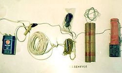 Mit dieser Sprengfalle nahmen die Attentäter in Asselscheuerhof erstmals direkt Menschen ins Visier. 