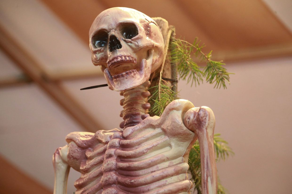 27.10.2018 Luxembourg,  Munshausen, bei der Robbesscheier, Trauliicht, Grusel, Geister Hintergrund der Geschichte, Geisterumzug,  photo Anouk Antony