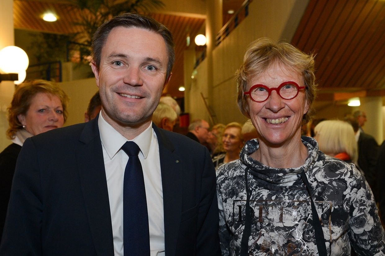 UCI-Präsident David Lappartient und Suzy Godart