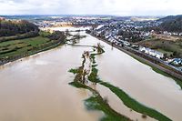 Lokaels, Hochwasser,Überschwemmungen im Alzettetal .Gosseldingen,Lintgen.Foto: Gerry Huberty/Luxemburger Wort