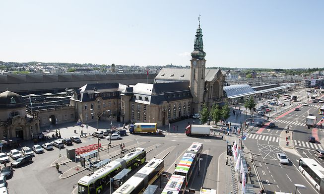 Luxembourg's Central Rail Station - the surrounding area is known as Gare. 