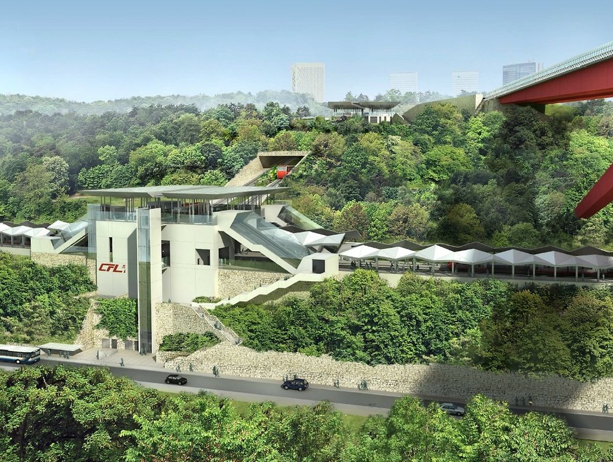 Wegen dem Bau der Bahnhofs "Roud Bréck" wird die Strecke in Pfaffenthal während den kommenden drei Jahren nur eingleisig befahrbar sein.