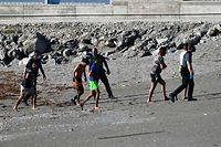 Die Menschen aus Marokko schwammen durch das Mittelmeer oder gingen bei Ebbe am Strand entlang. Auf spanischem Boden wurden sie festgenommen. 