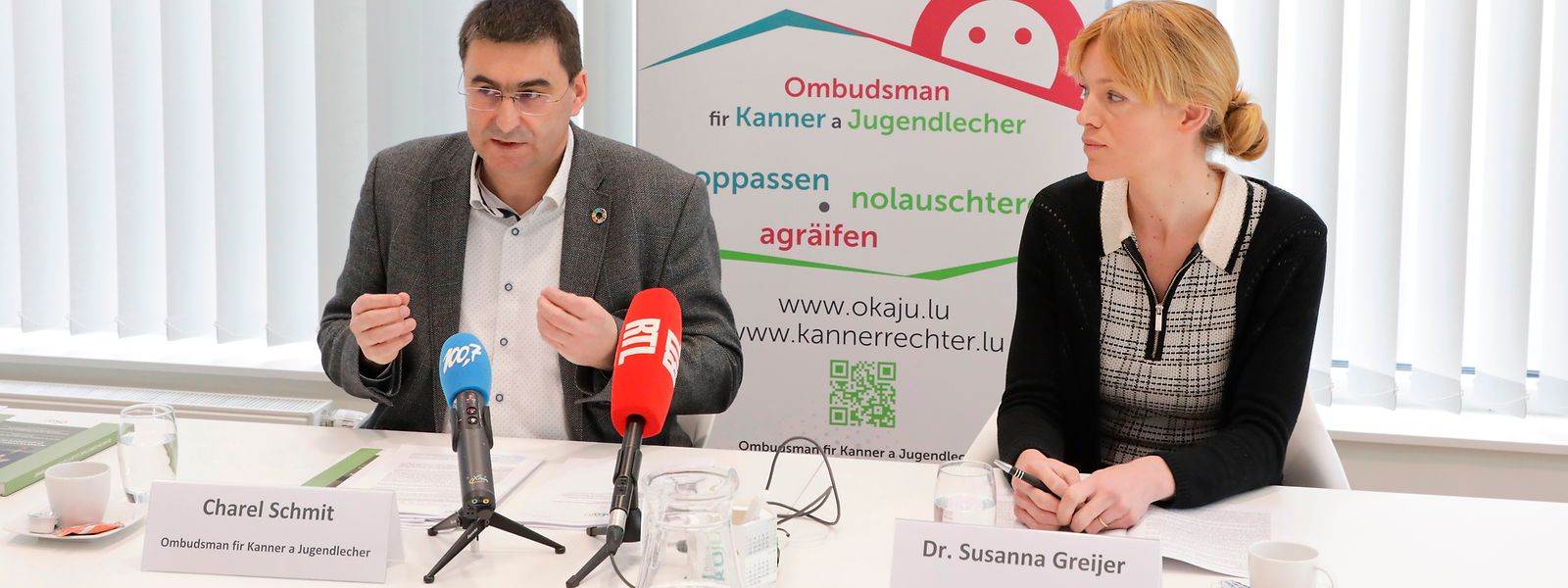 Charel Schmit et le Dr Susanna Greijer, conseillère externe, espèrent que le Parlement améliorera la réforme de la protection des mineurs. 