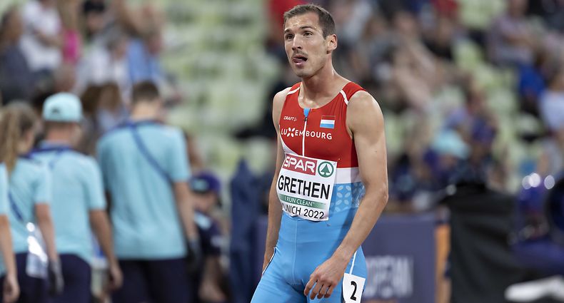 Charel Grethen (1500m) / Europameisterschaft Muenchen, Leichtathletik, Erster Wettkampftag / 15.08.2022 / Muenchen / Foto: Christian Kemp
