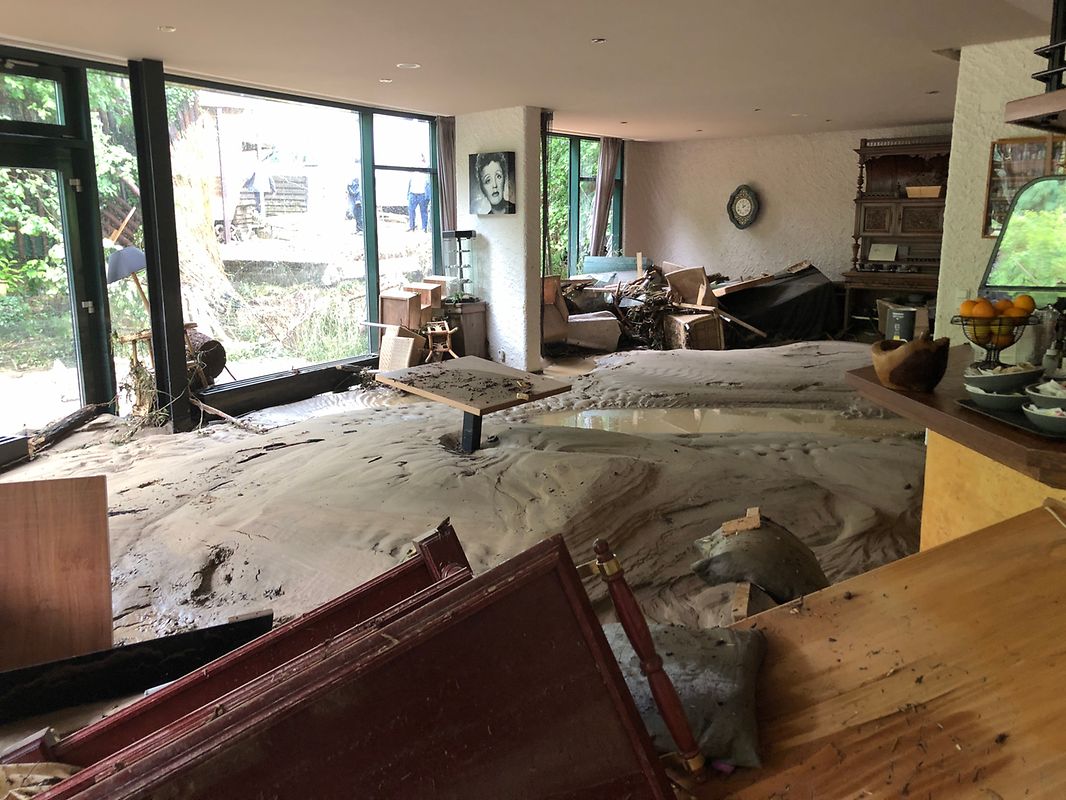 Das Hotel Le Cigalon in Müllerthal wurde schwer beschädigt.