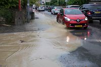 Auch in der Hauptstadt gab es Überschwemmungen, wie hier im Reckenthal.