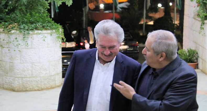 Jean Asselborn avec le ministre des Affaires étrangères de la Jordanie, Nasser Judeh.