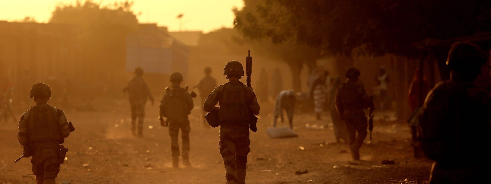 Französische Soldaten bei einer Patrouille in Gao im Nordosten Malis.