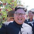 This undated picture released from North Korea's official Korean Central News Agency (KCNA) on September 21, 2017 shows North Korean leader Kim Jong-Un visiting a fruit farm at Kwail-?p County, South Hwanghae Province. / AFP PHOTO / KCNA VIS KNS AND AFP PHOTO / STR / South Korea OUT / REPUBLIC OF KOREA OUT   ---EDITORS NOTE--- RESTRICTED TO EDITORIAL USE - MANDATORY CREDIT "AFP PHOTO/KCNA VIA KNS" - NO MARKETING NO ADVERTISING CAMPAIGNS - DISTRIBUTED AS A SERVICE TO CLIENTS
THIS PICTURE WAS MADE AVAILABLE BY A THIRD PARTY. AFP CAN NOT INDEPENDENTLY VERIFY THE AUTHENTICITY, LOCATION, DATE AND CONTENT OF THIS IMAGE. THIS PHOTO IS DISTRIBUTED EXACTLY AS RECEIVED BY AFP.  / 