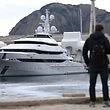 (File) In this file photo taken on March 3, 2022, the superyacht Amore Velo, owned by Igor Sechin, CEO of Russian energy giant Rosneft, floats near Marseille in the south. She is moored at the La Ciotat shipyard. France. - hunting "super yacht"the flashiest sign of great wealth "oligarch", has become a showcase for Western sanctions against Russian billionaires said to be close to the Kremlin, but these luxury ships are proving difficult to seize.Russian oil giant Rosneft Amore Vero with an estimated value of over €100 million, associated with Igor Settine, the boss of . The giant white ship has been blocked by French customs at the La Ciotat shipyard near Marseille since last March.  (Photo credit: NICOLAS TUCAT/AFP)