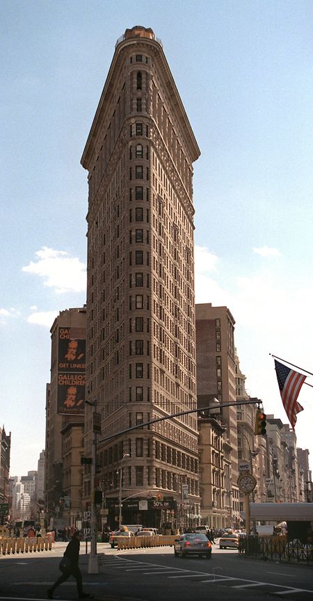 Das Flatiron Building in dem nach ihm benannten Flatiron District von Manhattan.