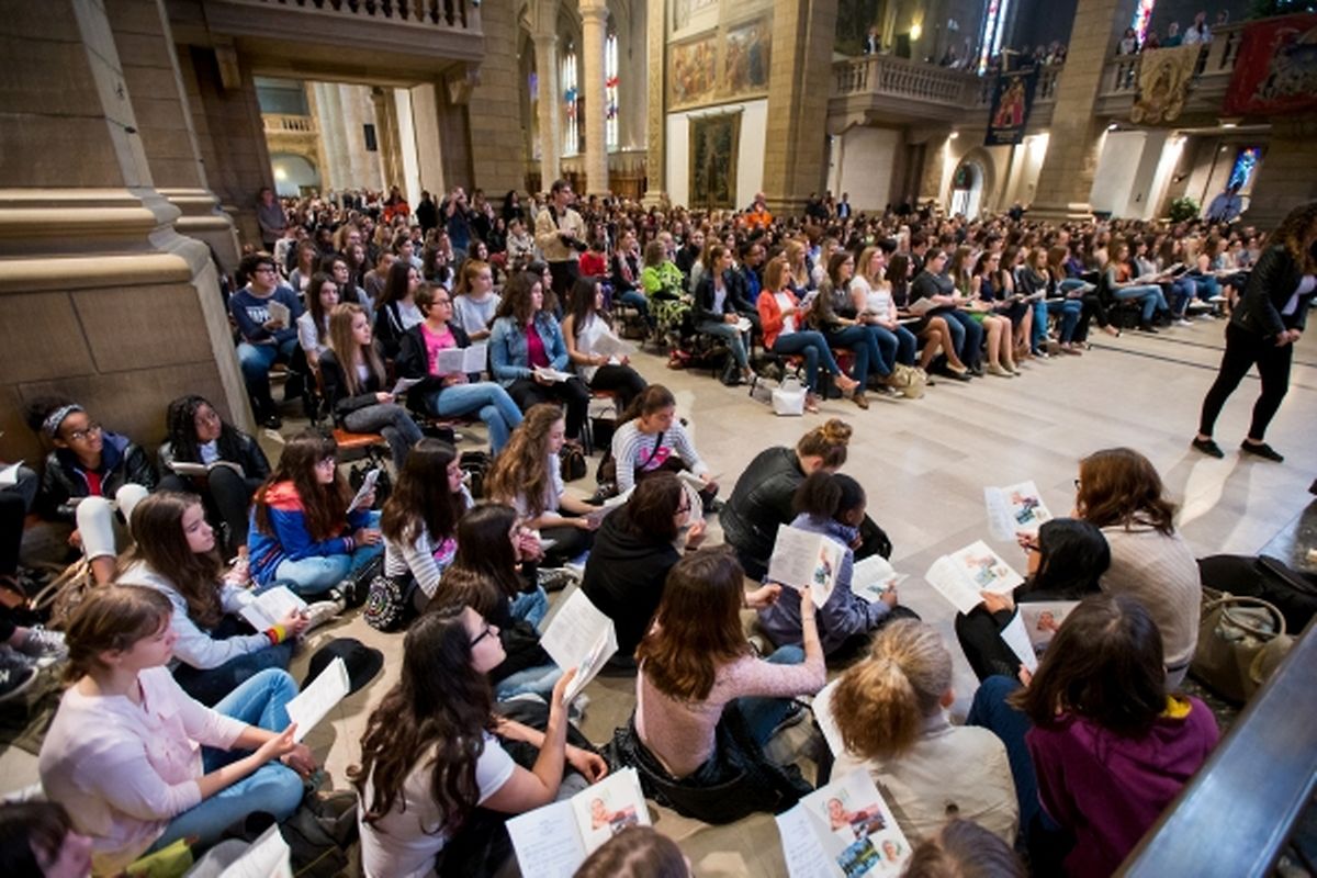 Messe für die Schwestern der christlichen Lehre und die Schule in Luxemburg-Fieldgen