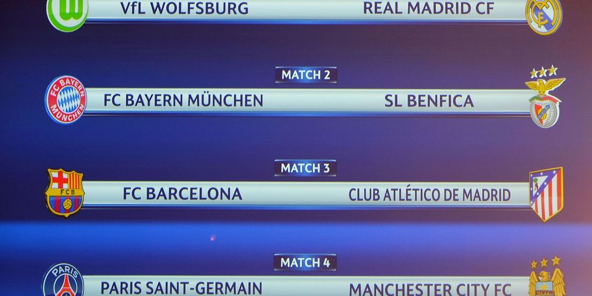 Football Quarts De Finale De La Ligue Des Champions Psg City Et Un Duel Bayern Benfica