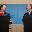 O primeiro-ministro, Xavier Bettel, e o presidente da UEL, Michel Wurth