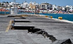 Der Jachthafen der gleichnahmigen Inselhauptstadt Kos wurde von einer Tsunami-Welle getroffen.  