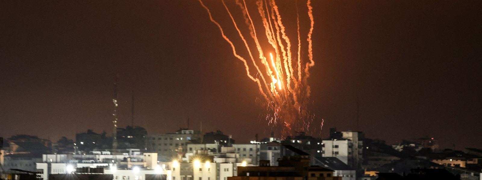 Die Raketen wurden von Gaza City aus abgefeuert.